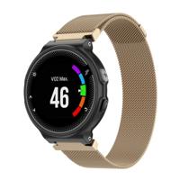Milanese polsband horlogeband voor Garmin Forerunner 235 26cm (Champagne goud)