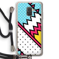 Pop Art #2: Samsung Galaxy A8 (2018) Transparant Hoesje met koord