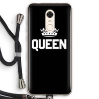 Queen zwart: Xiaomi Redmi 5 Transparant Hoesje met koord