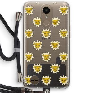 Leeuwenkoppen: LG K10 (2017) Transparant Hoesje met koord