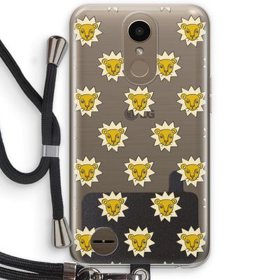 Leeuwenkoppen: LG K10 (2017) Transparant Hoesje met koord