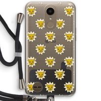 Leeuwenkoppen: LG K10 (2017) Transparant Hoesje met koord