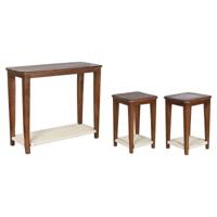 Set van 3 tafels Home ESPRIT Bruin 95 x 40 x 81 cm (3 Onderdelen)