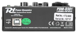 Power Dynamics PDM-D301 3 kanalen 10 - 55000 Hz Zwart, Oranje