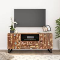 Tv-meubel 105x33,5x46 cm massief hout gerecycled bewerkt hout