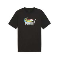 Heren-T-Shirt met Korte Mouwen Puma GRAPHICS Summer Zwart Maat L