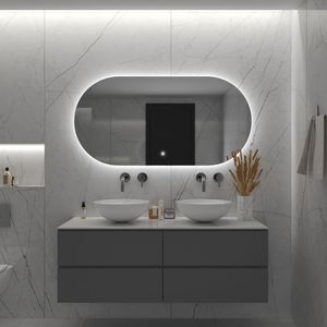 Badkamerspiegel BWS Riono 70x150cm Horizontaal LED