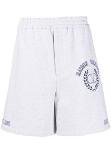 Valentino Garavani short de sport VLOGO Signature - Gris