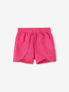 Babyshort met overslag fuchsia