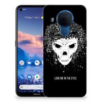 Silicone Back Case Nokia 5.4 Skull Hair