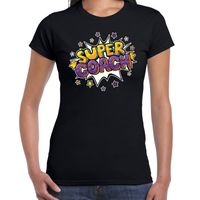 Super coach cadeau t-shirt zwart voor dames