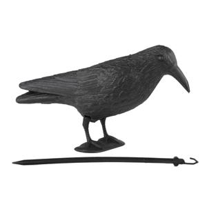 Zwarte decoratie raaf/kraai 38 cm - Halloween/horror versiering - kunststof