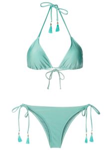 Lygia & Nanny bikini Maya à fermeture nouée - Bleu