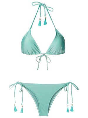 Lygia & Nanny bikini Maya à fermeture nouée - Bleu