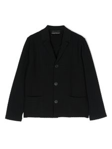 Emporio Armani Kids blazer à boutonnière - Bleu