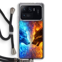 Fire & Ice: Xiaomi Mi 11 Ultra Transparant Hoesje met koord Fire & Ice: Xiaomi Mi 11 Ultra Transparant Hoesje met koord