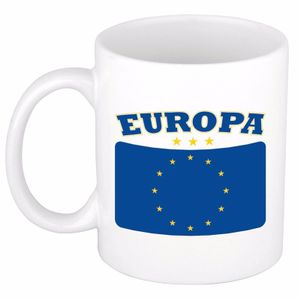 Mok / beker Europese vlag 300 ml