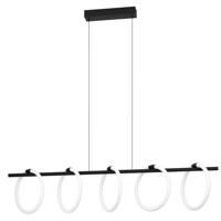 EGLO Caranacoa hangende plafondverlichting Flexibele montage 7 W LED Zwart, Wit - thumbnail