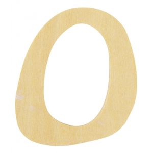 Houten namen letter O 6 cm