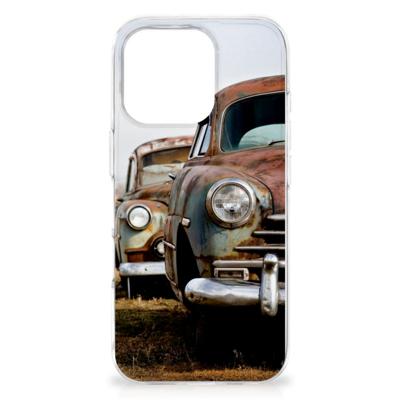 iPhone 16 Pro Max | Siliconen hoesje | met foto Vintage Auto