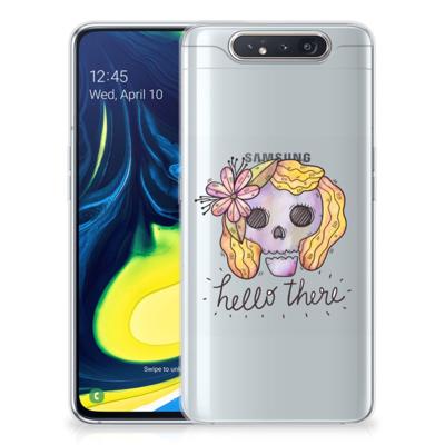 Silicone Back Case Samsung Galaxy A80 Boho Skull Silicone Back Case Samsung Galaxy A80 Boho Skull
