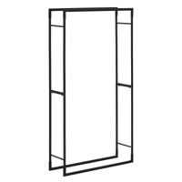 Haardhoutrek - 40 kg - 80 x 25 x 150 cm - staal - zwart