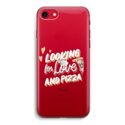 Pizza is the answer: iPhone SE 2020 Transparant Hoesje