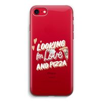 Pizza is the answer: iPhone SE 2020 Transparant Hoesje