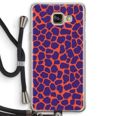 Purple Giraffe: Samsung Galaxy A5 (2016) Transparant Hoesje met koord