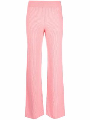 Allude pantalon nervuré en cachemire - Rose