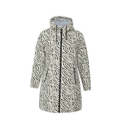 Paprika jack waterafstotend in zebraprint ecru/zwart