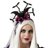 Halloween/horror verkleed diadeem/tiara - dark zombie queen - kunststof - dames/meisjes - thumbnail