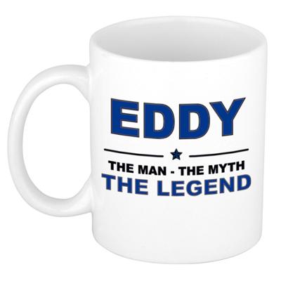Eddy cadeau mok - man myth legend - naam koffiemok - 300 ml - collega - vaderdag Eddy cadeau mok - man myth legend - naam koffiemok - 300 ml - collega - vaderdag