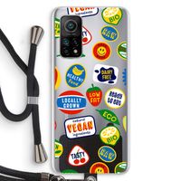 Fruitsticker: Xiaomi Mi 10T 5G Transparant Hoesje met koord