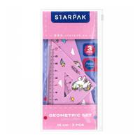 Geometrische Set Eenhoorn 15cm, 5st.