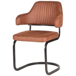 Eetkamerstoel Toa Microfiber Cognac