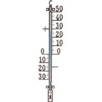 Buitenthermometer metaal koperkleurig 41 cm - thumbnail