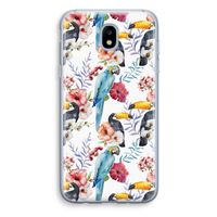 Bloemen tukan: Samsung Galaxy J5 (2017) Transparant Hoesje