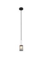 Trio Design hanglampTosh zwart met wit - 304300134