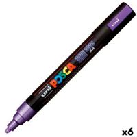 Markeerstiften POSCA PC-5M Paars (6 Stuks)