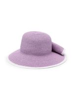 Monnalisa chapeau à appliqués fleurs - Violet