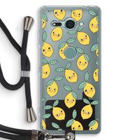 Citroenen: Sony Xperia XZ2 Compact Transparant Hoesje met koord