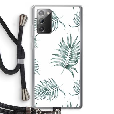 Simple leaves: Samsung Galaxy Note 20 / Note 20 5G Transparant Hoesje met koord