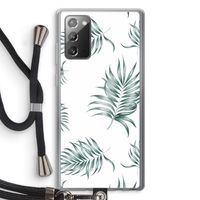 Simple leaves: Samsung Galaxy Note 20 / Note 20 5G Transparant Hoesje met koord