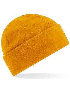 Beechfield CB243R Recycled Fleece Cuffed Beanie - Mustard - One Size