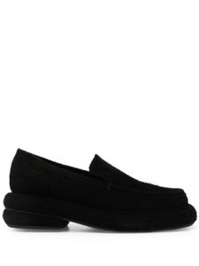 Eckhaus Latta mocassins Stacked en daim - Noir