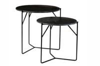 Mason Marble Black/Black Set of 2-13373 Mason Marble Black/Black Set of 2-13373
