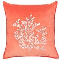 Beliani - LOMENTARIA - Sierkussen - Rood - 45 x 45 cm - Fluweel