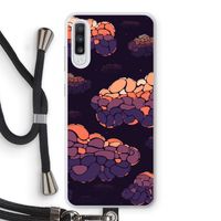 Patroon Wolken: Samsung Galaxy A70 Transparant Hoesje met koord