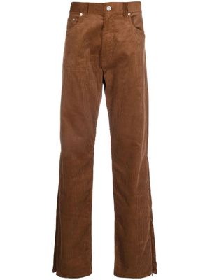 VTMNTS pantalon droit en velours côtelé - Marron
